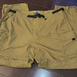 REI UPF 50+ Hiking Zip Off To Shorts/ Pants Womens Size 16 P Green